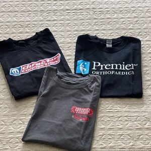 Bundle (3) of Black and Gray Graphic T-Shirts, Men’s Large